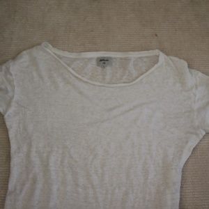 Michael Stars White Crew Neck